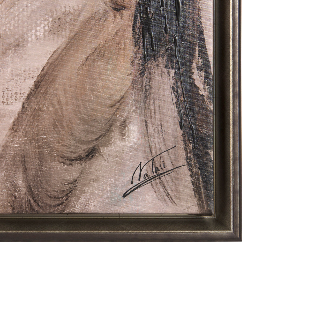 Unity I Woman (FL) by Mercana Studio a Hand Embellished Textured Framed Canvas from Mercana - Luna Furniture