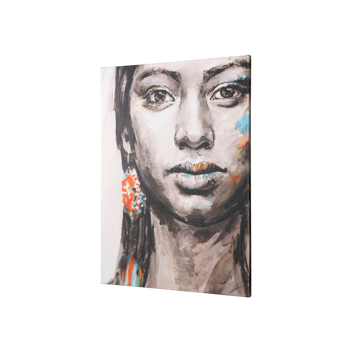 Unity I Woman (L) by Mercana Studio a Hand Embellished Textured Canvas from Mercana - Luna Furniture
