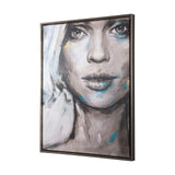 Unity III Woman (FL) by Mercana Studio a Hand Embellished Textured Framed Canvas from Mercana - Luna Furniture