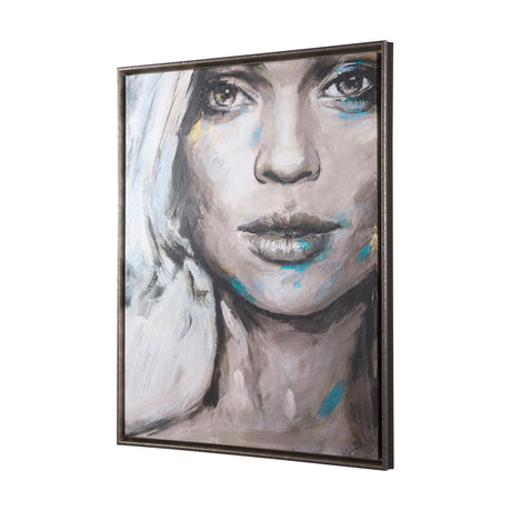 Unity III Woman (FL) by Mercana Studio a Hand Embellished Textured Framed Canvas from Mercana - Luna Furniture