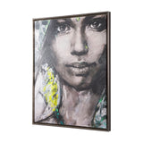 Unity V Woman (FL) by Mercana Studio a Hand Embellished Textured Framed Canvas from Mercana - Luna Furniture