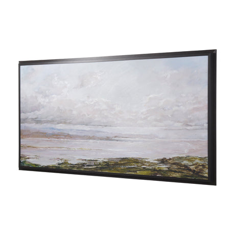 Sea View by Mercana Studio a Hand Embellished Textured Framed Canvas from Mercana - Luna Furniture