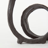 Stanislaw II Black Metal Infinite Ribbon Sculpture from Mercana - Luna Furniture