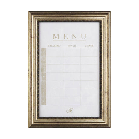 MENU I by Mercana Studio a Hand Embellished Textured Framed Art Print Matted under Glass from Mercana - Luna Furniture