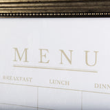 MENU I by Mercana Studio a Hand Embellished Textured Framed Art Print Matted under Glass from Mercana - Luna Furniture