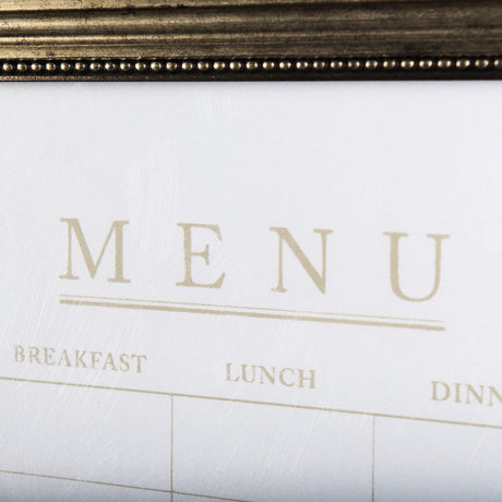 MENU I by Mercana Studio a Hand Embellished Textured Framed Art Print Matted under Glass from Mercana - Luna Furniture