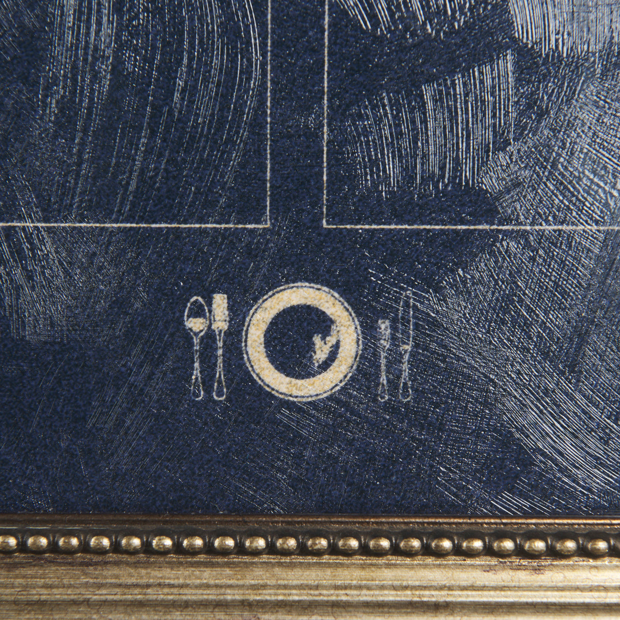 MENU II by Mercana Studio a Hand Embellished Textured Framed Art Print Matted under Glass from Mercana - Luna Furniture