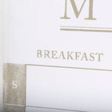 MENU I by Mercana Studio a Hand Embellished Textured Framed Art Print Matted under Glass from Mercana - Luna Furniture