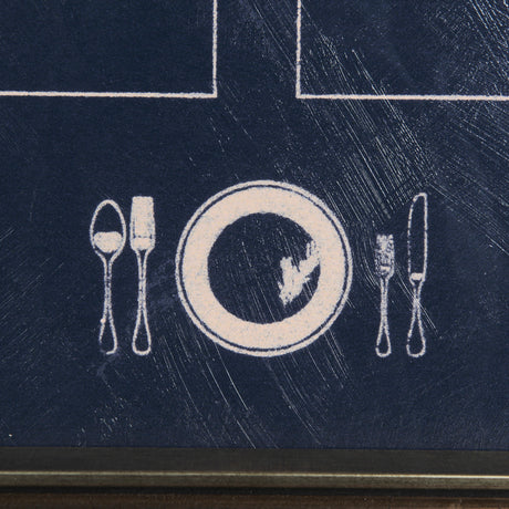 MENU II by Mercana Studio a Hand Embellished Textured Framed Art Print Matted under Glass from Mercana - Luna Furniture