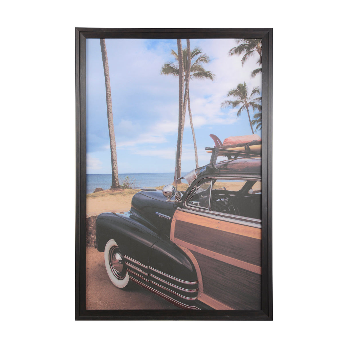 North Shore by White Rock Girl a Hand Embellished Textured Framed Photo Art Print Matted under Glass from Mercana - Luna Furniture