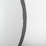 Adelaide 29.7"Black Metal Scallop Edge Round Mirror from Mercana - Luna Furniture