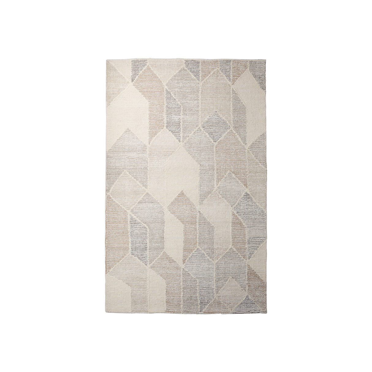 Kolt 8x10 Neutral Geometric Patterned Wool Area Rug from Mercana - Luna Furniture