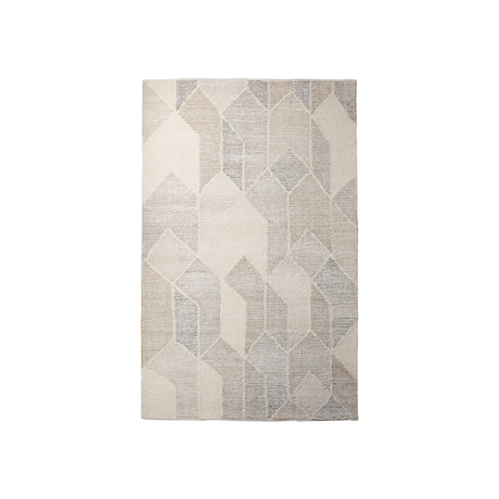 Kolt 8x10 Neutral Geometric Patterned Wool Area Rug from Mercana - Luna Furniture