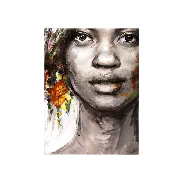 Unity VII Woman (S) by Mercana Studio a Hand Embellished Textured Canvas