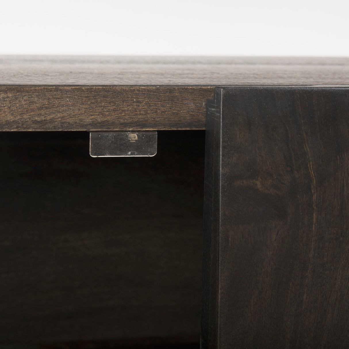 Darwin 80x17.5 Brown Solid Wood Gold Metal Base 4 Cabinet Door Sideboard from Mercana - Luna Furniture