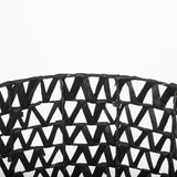 Lola (Set of 3) Black Water Hyacinth Zig Zag Weave Round Basket W/ Handles from Mercana - Luna Furniture