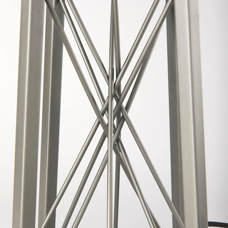 Raen (28.5"H) Gray Metal Octagonal Base w/Beige Shade Table Lamp from Mercana - Luna Furniture