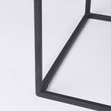 Morris 63.0L x 15.0W x 31.0H Beige Wood w/ Black Metal Frame 2 Drawer Console Table from Mercana - Luna Furniture