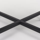 Lucas III (Set of 2) 15L x 15W; 12L x 12W White Marble W/Black Iron Frame Accent Tables from Mercana - Luna Furniture