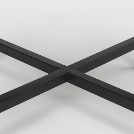 Lucas III (Set of 2) 15L x 15W; 12L x 12W White Marble W/Black Iron Frame Accent Tables from Mercana - Luna Furniture