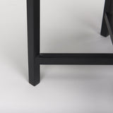 Lucas III (Set of 2) 15L x 15W; 12L x 12W White Marble W/Black Iron Frame Accent Tables from Mercana - Luna Furniture