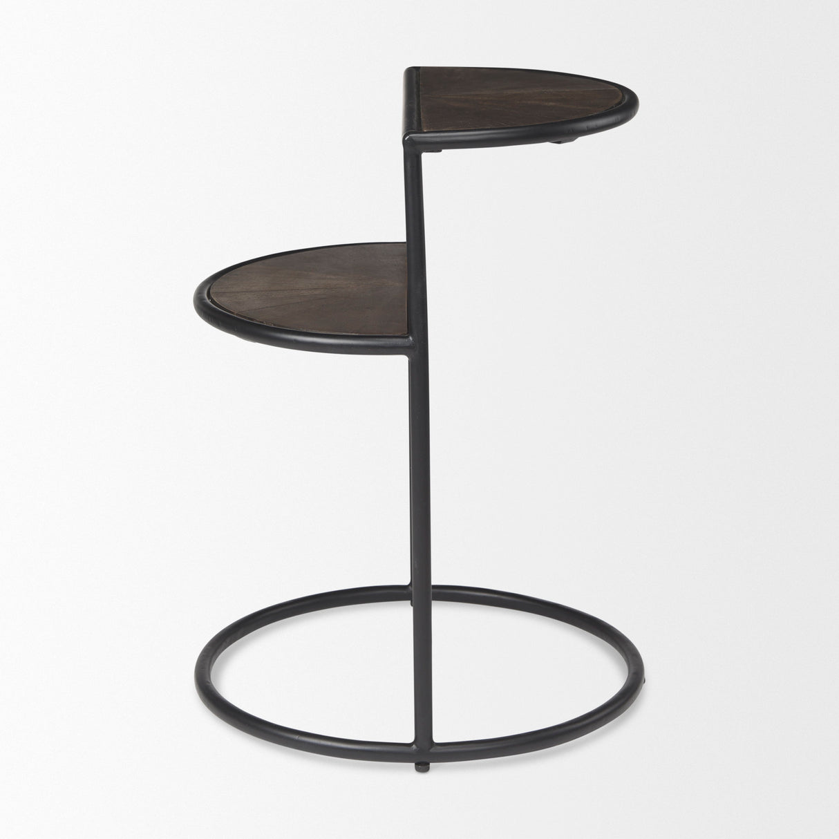 Arlo 20.5L x 20.5W x 24.4H Brown Wood W/Black Metal End Table from Mercana - Luna Furniture