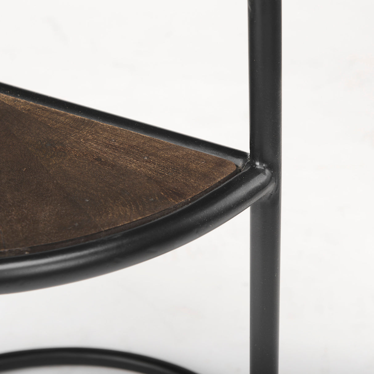 Arlo 20.5L x 20.5W x 24.4H Brown Wood W/Black Metal End Table from Mercana - Luna Furniture