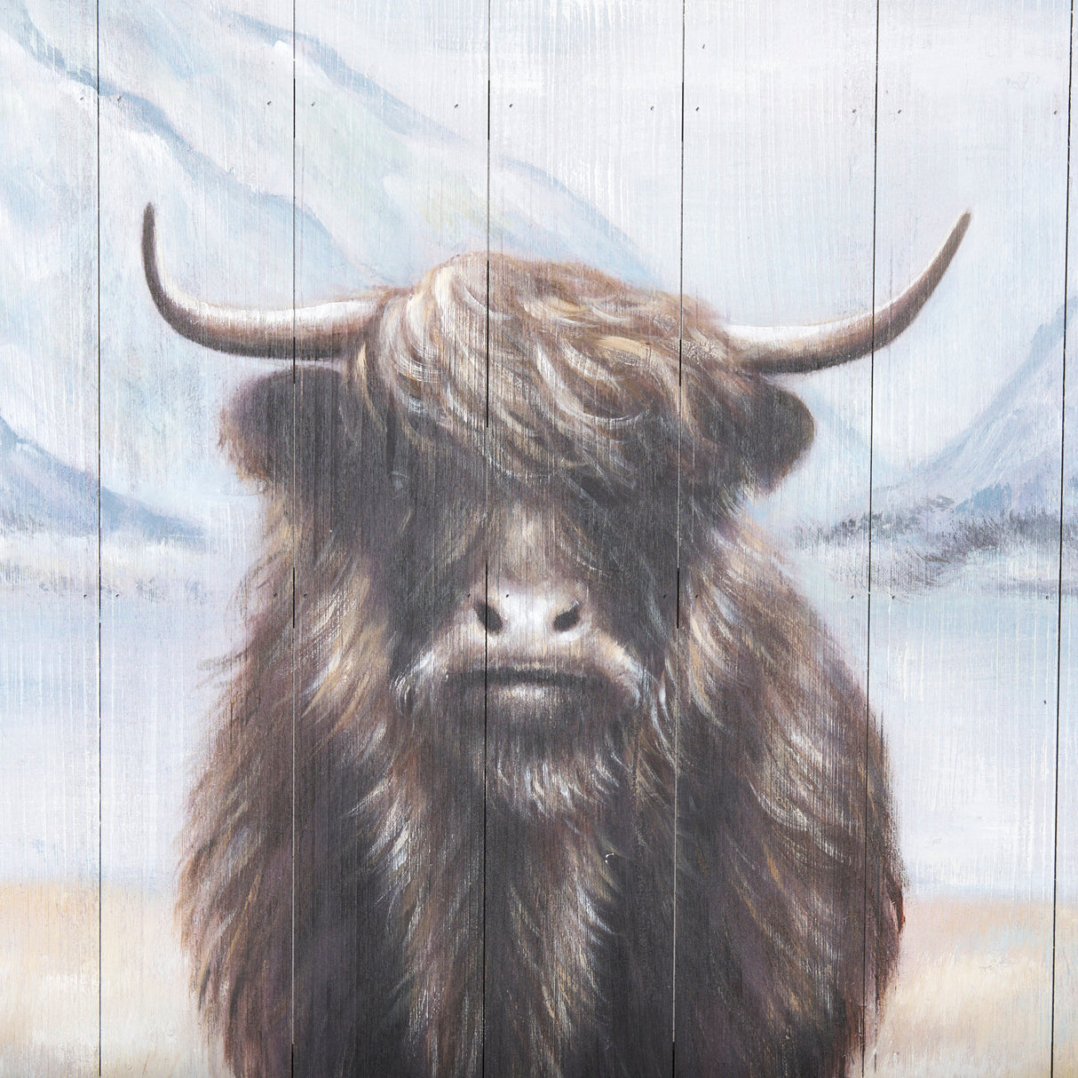 Wild Ox Painting on Wood from Mercana - Luna Furniture