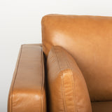 Elton 111.4L x 68.1W x 34.3H Tan Leather Right Chaise Sectional from Mercana - Luna Furniture
