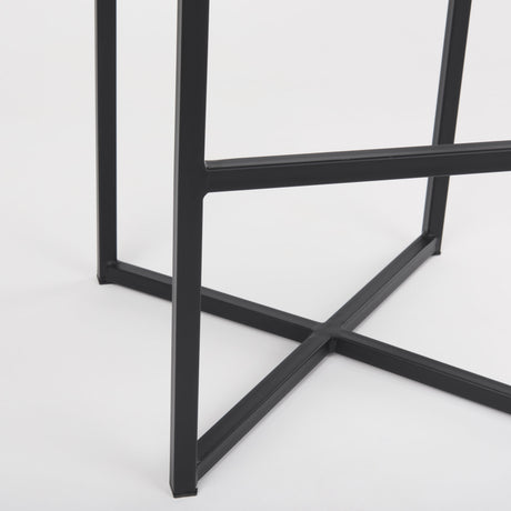 Frodo 29.75H Gray Fabric Seat W/Black Iron Frame Bar Stool from Mercana - Luna Furniture