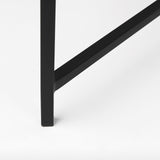 Lucas 30x30 White Marble Top Black Metal Base Coffee Table from Mercana - Luna Furniture