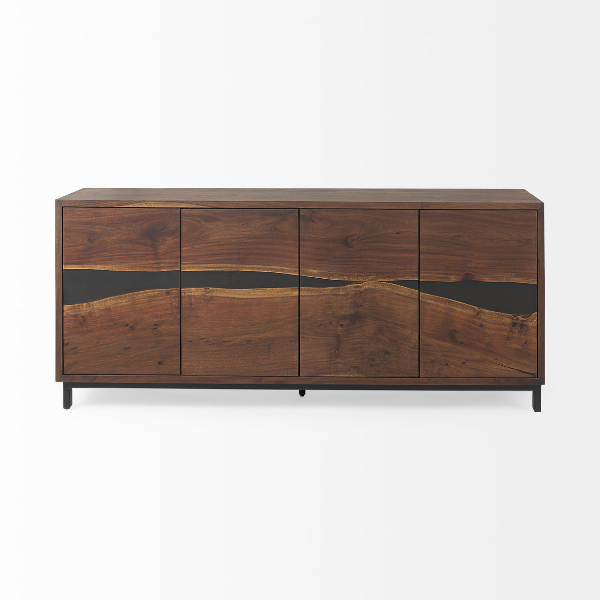 Hemlock 69L x 18W x 30H Brown Wood Sideboard from Mercana - Luna Furniture