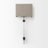 Kinsley Beige Shade W/Transparent Body Wall Sconce from Mercana - Luna Furniture