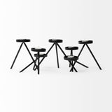 Meira Black Metal Seven Votive Table Candle Holder from Mercana - Luna Furniture