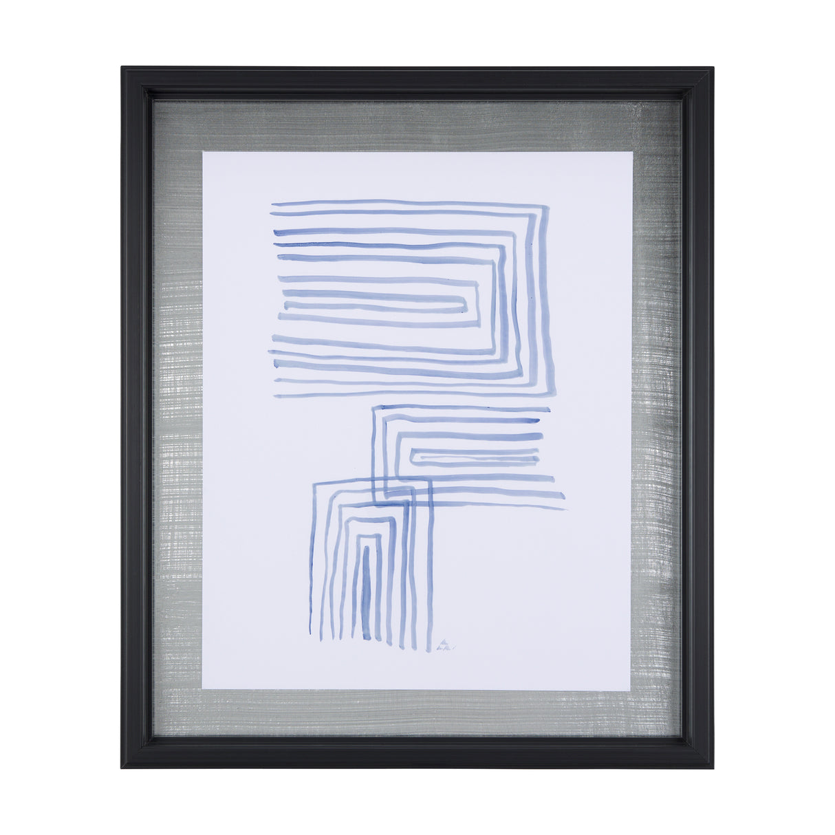 Lines I by Mercana Studio a Hand Embellished Textured Framed Art Print Matted under Glass from Mercana - Luna Furniture