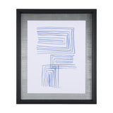 Lines I by Mercana Studio a Hand Embellished Textured Framed Art Print Matted under Glass from Mercana - Luna Furniture