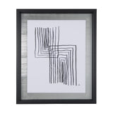 Lines II by Mercana Studio a Hand Embellished Textured Framed Art Print Matted under Glass from Mercana - Luna Furniture