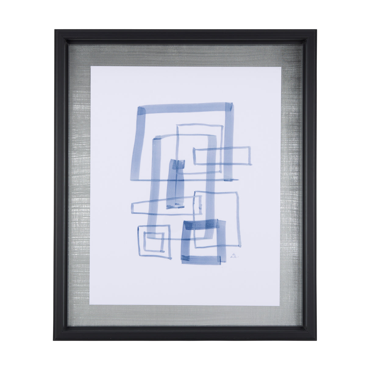 Lines IV by Mercana Studio a Hand Embellished Textured Framed Art Print Matted under Glass from Mercana - Luna Furniture