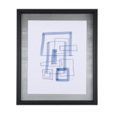 Lines IV by Mercana Studio a Hand Embellished Textured Framed Art Print Matted under Glass from Mercana - Luna Furniture