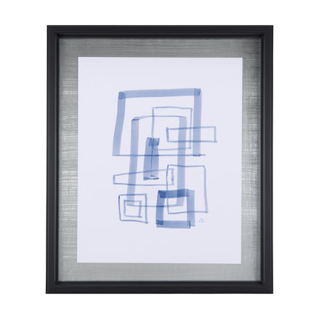 Lines IV by Mercana Studio a Hand Embellished Textured Framed Art Print Matted under Glass from Mercana - Luna Furniture
