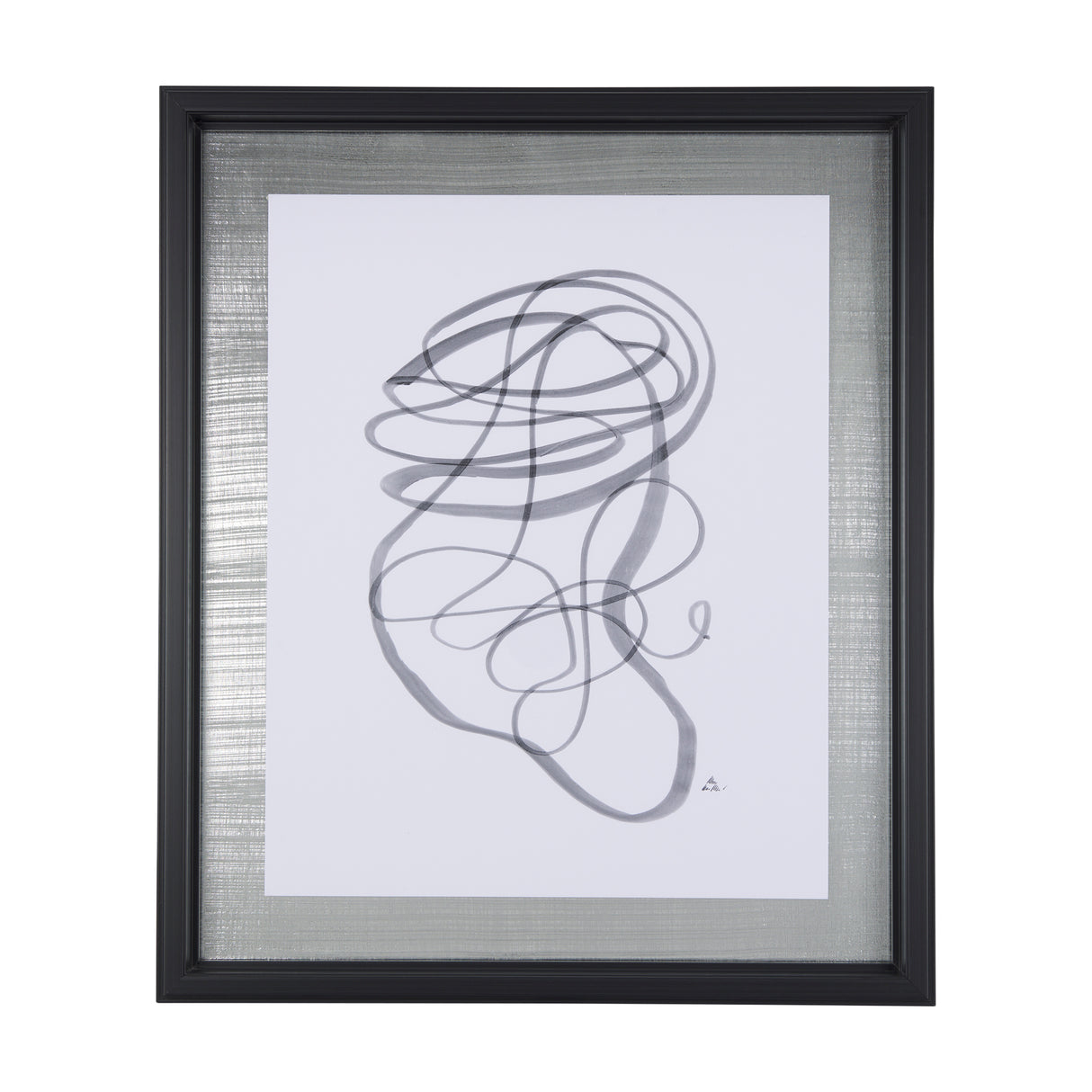 Lines VI by Mercana Studio a Hand Embellished Textured Framed Art Print Matted under Glass from Mercana - Luna Furniture