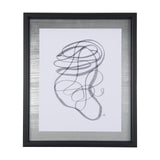 Lines VI by Mercana Studio a Hand Embellished Textured Framed Art Print Matted under Glass from Mercana - Luna Furniture
