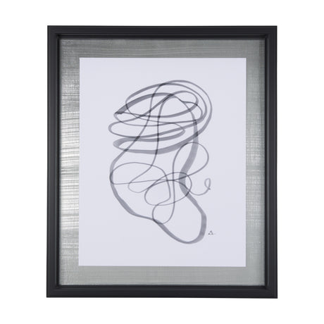 Lines VI by Mercana Studio a Hand Embellished Textured Framed Art Print Matted under Glass from Mercana - Luna Furniture