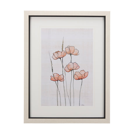 Meadow flowers II by Mercana Studio a Hand Embellished Textured Framed Art Print Matted under Glass from Mercana - Luna Furniture