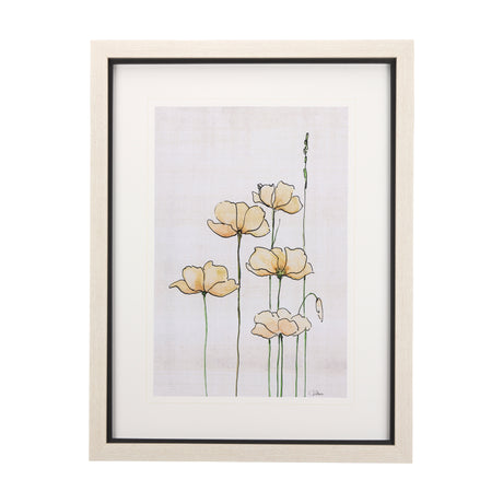 Meadow flowers IV by Mercana Studio a Hand Embellished Textured Framed Art Print Matted under Glass from Mercana - Luna Furniture