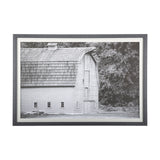 Grey & White Barn I by Mercana Studio Hand Embellished Textured Framed Photo Art Print Matted under from Mercana - Luna Furniture