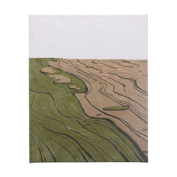 Farmland Spring I by Mercana Studio a Hand Embellished Textured Canvas