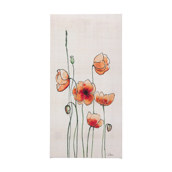 Meadow flowers I by Mercana Studio a Hand Embellished Textured Canvas