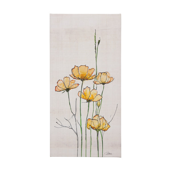 Meadow flowers III by Mercana Studio a Hand Embellished Textured Canvas