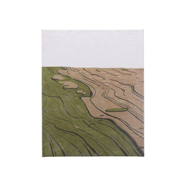 Farmland Spring I by Mercana Studio a Hand Embellished Textured Canvas